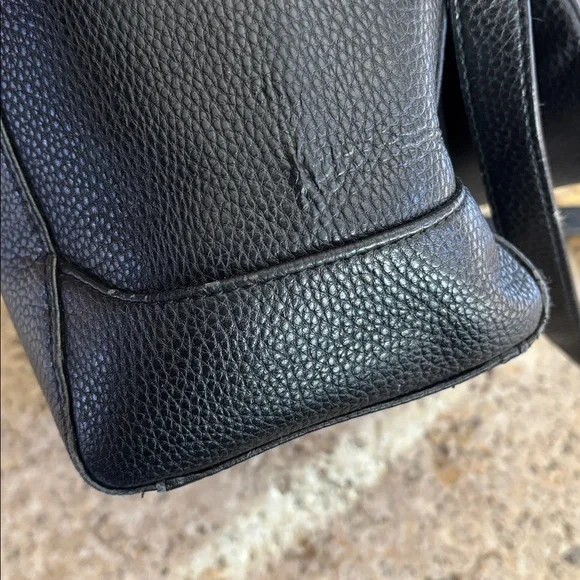 Lanvin Black Crossbody Bag with Gold Accents - Picture 8 of 15